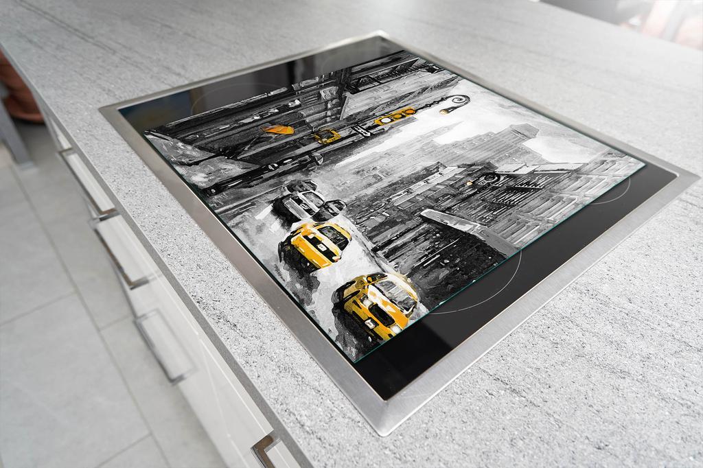 SZKLANA DESKA DO KROJENIA 52x40 MIASTO