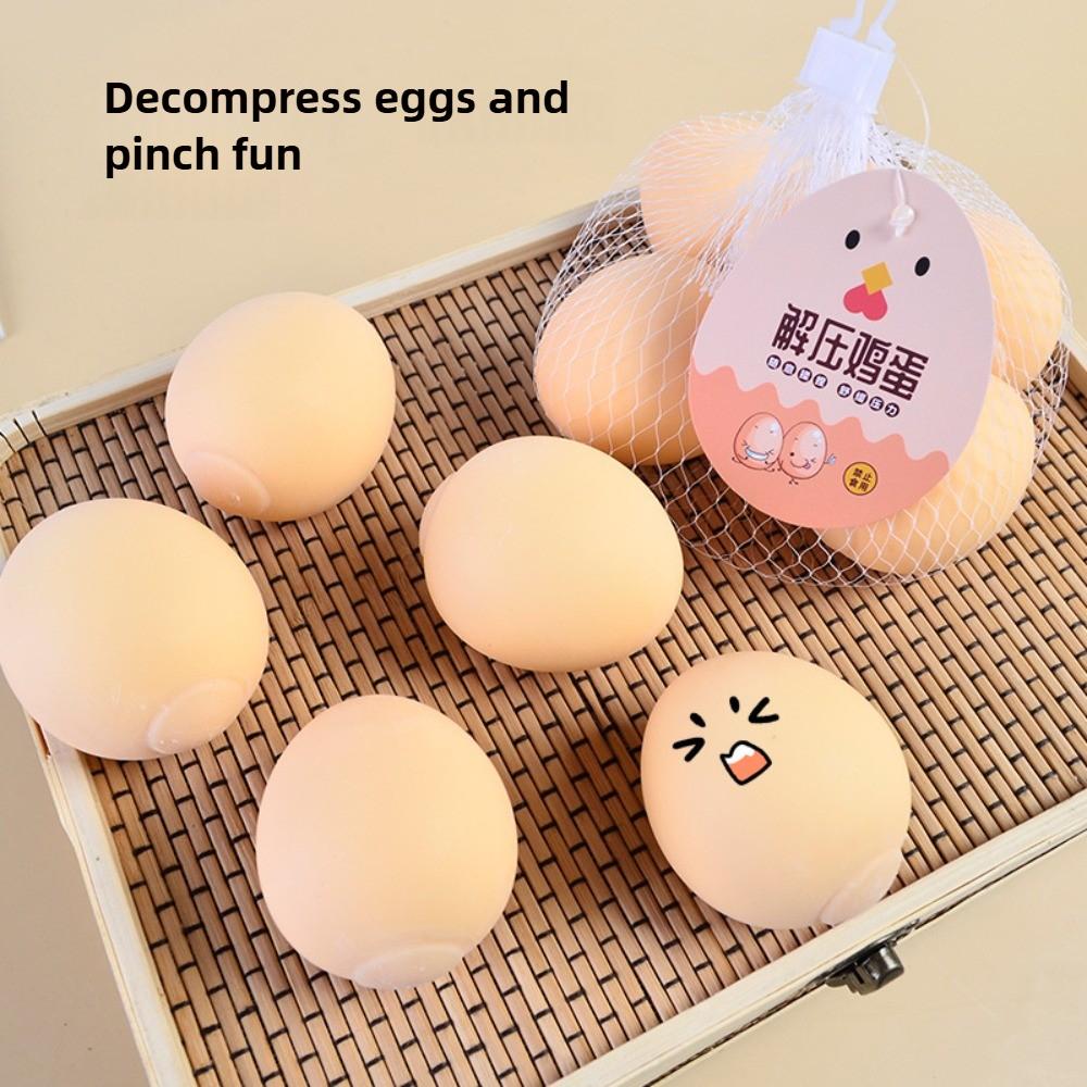Squishy Simulated Egg Stress Relief Toy Sensory Fidget Toys for Kids Adults Anxiety Relaxation, Squeeze Ball Squishies Gift