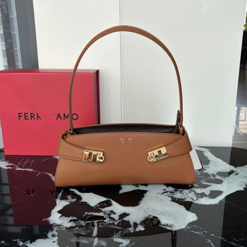 Womens Luxury Small Leather Tote Bag - Crossbody Shoulder Handbag Daily Commute Minimalist Style