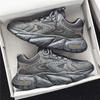 B Four Seasons Hot Sale Fashion Mesh Sneakers Daddy Shoes Men's Shoes, Grey, Black
