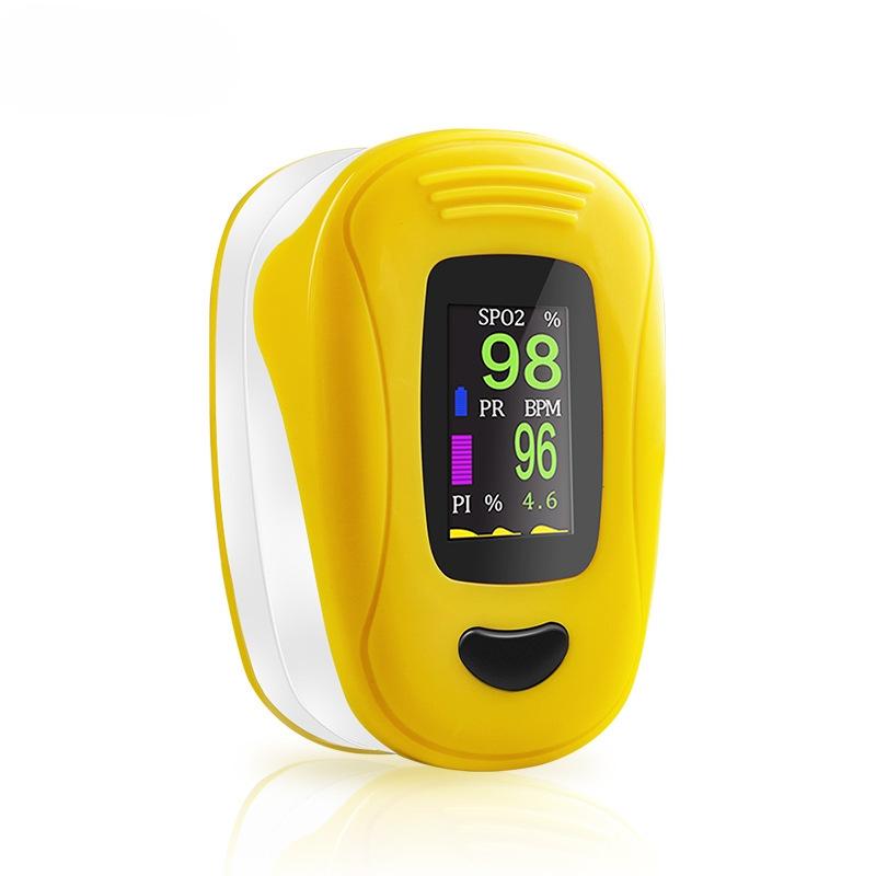 English Version Fingertip Pulse Oximeter: Monitors Blood Oxygen Saturation & Heart Rate
