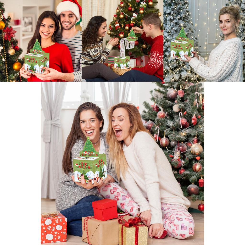 Christmas Tree Party Decor Gift Box For Holiday Celebration And Surprises