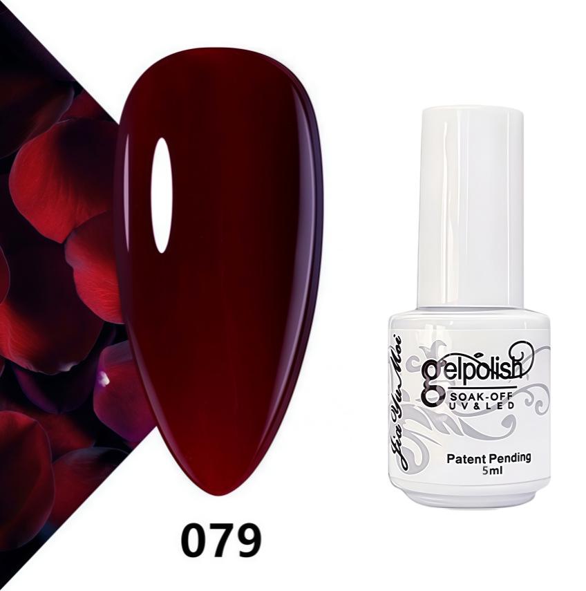 GELPOLISH Nail Art Set: Base, Top Coat, Transparent & White Gel Polishes
