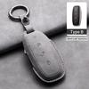 Leather Car Key Case Cover for BYD DENZA D9 2025 for Denza D9 DM-i 2025 2025 Auto Key Fob Shell Car Styling Keychain Accessory