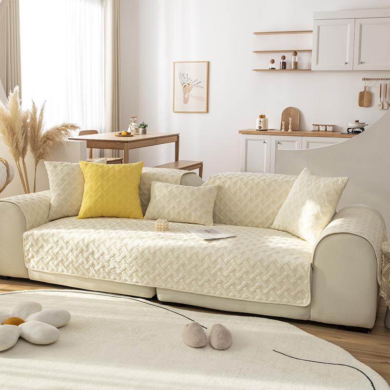 

Подушка для дивана из мытой хлопчатобумажной ткани, универсальная подушка для дивана на четыре сезона, современный минималистичный нескользящий чехол, полотенце, подушки на сиденье 70*70cm