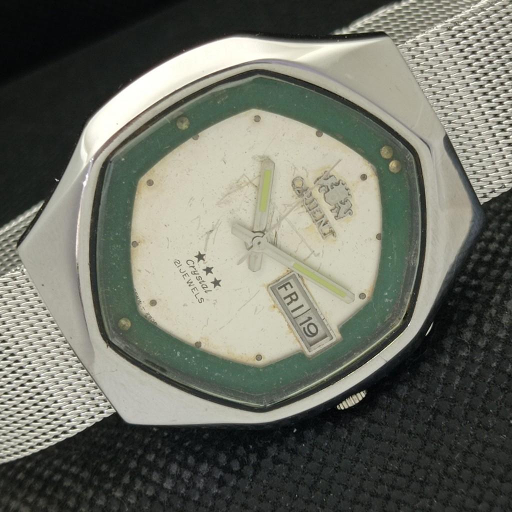 

Б/у ORIENT CRYSTAL AUTO 46941 JAPAN MENS WATCH a307710-1 Sku584b-a307710