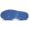 Jordan Air Jordan 1 University Blue Leather Abrasion Resistant Mid top Vintage Basketball Shoes Unisex Blue Black FZ2142-114(Team1291-)