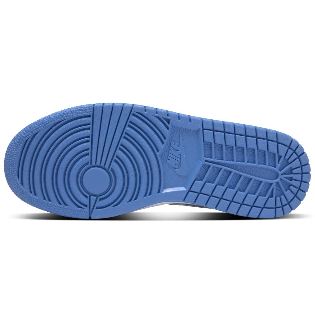 Jordan Air Jordan 1 University Blue Leather Abrasion Resistant Mid top Vintage Basketball Shoes Unisex Blue Black FZ2142-114(Team1291-)