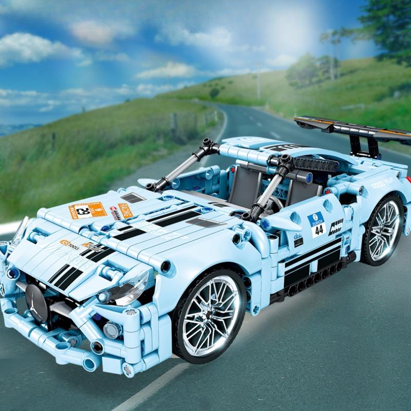 KAZI Building Block Huili Sports Car Racing Series Children's Puzzle Building Block Diy Assembly Model Boy Toy Gift