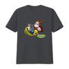 Wild Thornberrys Eliza Darwin Donny On Leaf Cartoon Print T Shirt for S 2Xl Royal Blue Vintage Washed Graphic Stylish Unisex