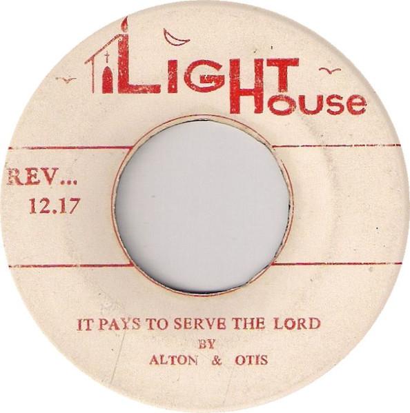 

7-дюймовая пластинка ALTON CROOKS OTIS WRIGHT It Pays To Serve The Lord NONE Lighthouse 1966 Ямайка Регги Ска Даб Б/у