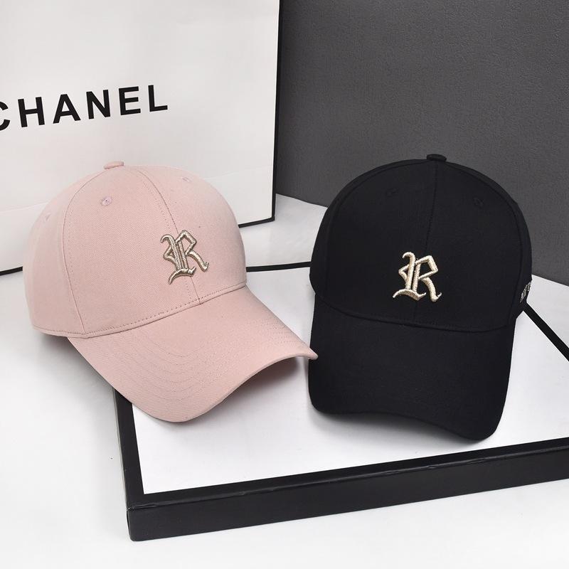 R Letters Embroidery Cap Men Women Shades Breathable Leisure Outdoor Sports