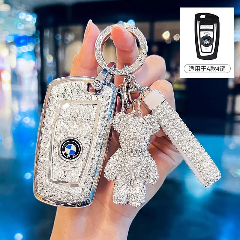 Soft TPU Car Key Case Cover for BMW X1 X3 X5 X6 X7 1 3 5 6 7 Series G20 G30 G11 F15 F16 G01 G02 F48 Protector Shell Accessories Xs8