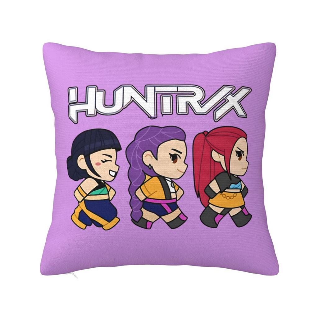 Kpop Demon Hunters Zoey Huntrix Pillowcase Polyester Cushion Cover Decor Pillow Case Cover Home Square 45X45Cm