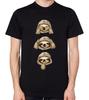 Sloth T-Shirt See Hear Speak No Evil Funny Mens Ladies Unisex Top