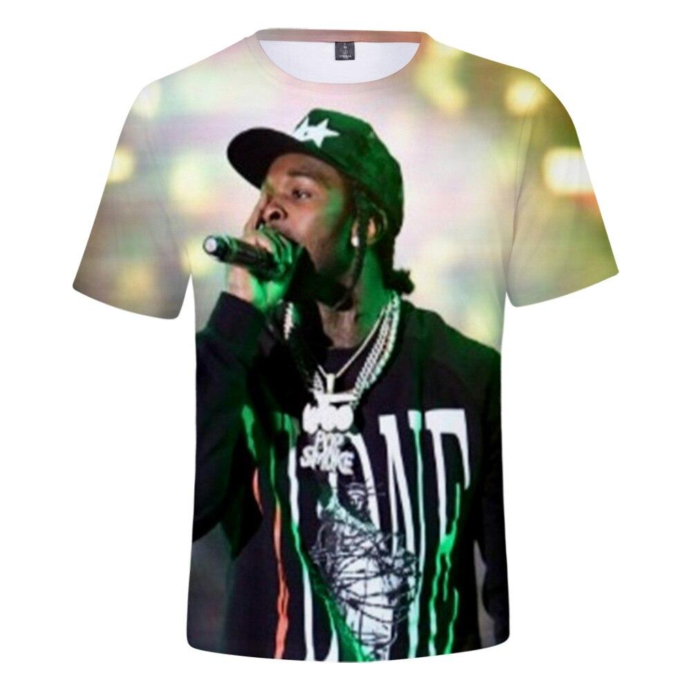 2021 Rapper Pop Smoke 3d R I P Hip Hop Harajuku Womens Tshirt 3d Short ...