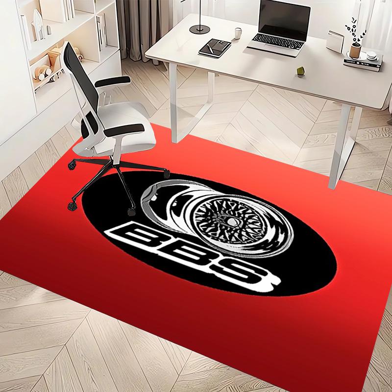 Car B-BBS Print Area Rug - Soft,Washable Non-Slip Indoor Mat,Living Room,Home Office Decorative Rug
