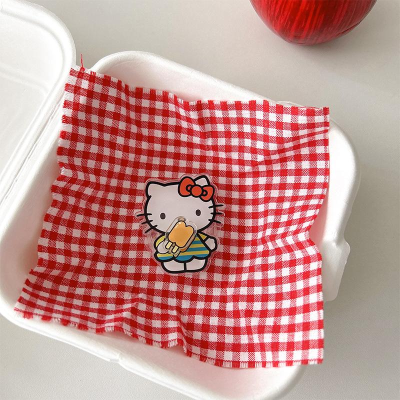 Simple And Cute Childlike Acrylic Leisurely Kt Rotating Small Cartoon Mobile Phone Holder Airbag Lazy Back Sticker