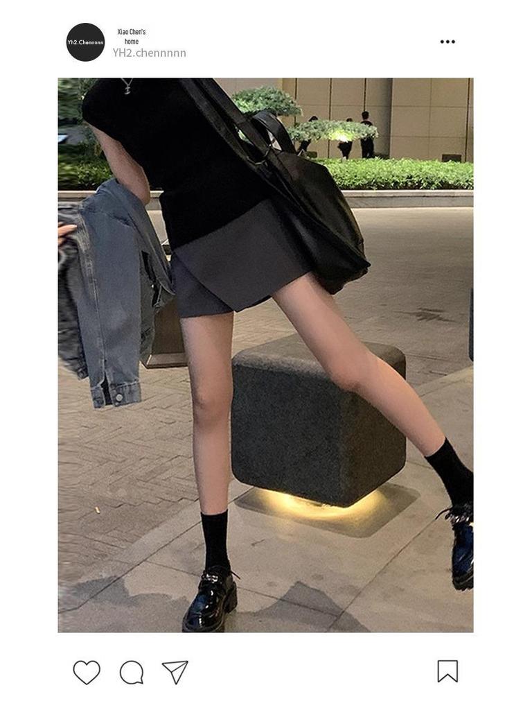Women's High Waist Slimming Irregular A-line Skirt - 2025 Spring/Summer
