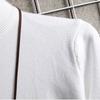 Sweater Men's Half-high Collar Autumn and Winter Models Trend Solid Color Autumn Knit Sweater Middle Collar Bottoming Shirt