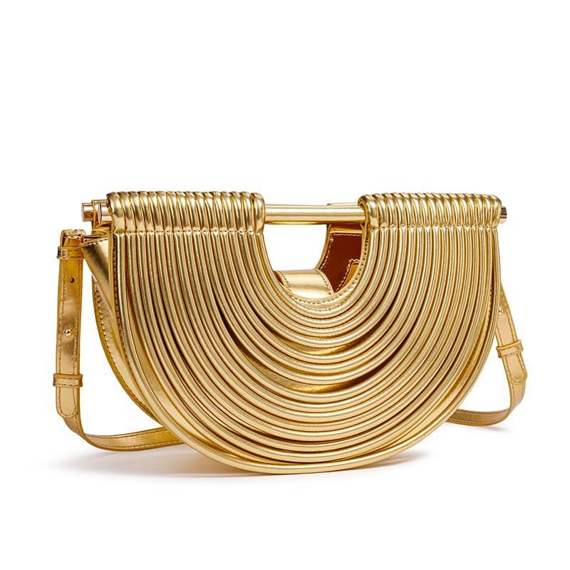 Noodle Bag, High-End Fashion, Hand-Woven Bag, One Shoulder Crossbody Clutch Bag, Women