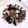 Matte Coffee Small Claw Clip for Women's Bangs and Side Hair - Autumn/Winter Hair Accessory