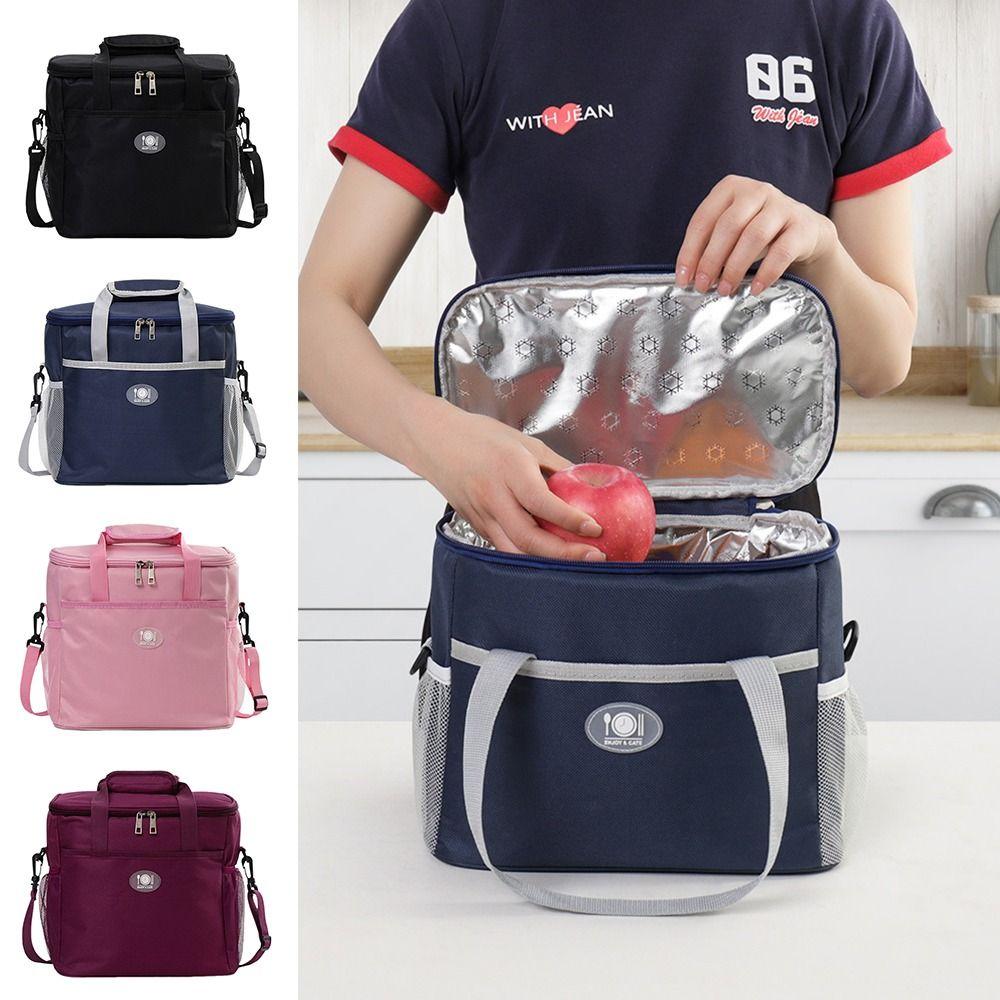 Thermal Large Capacity Lunch Bag Multi-compartment Waterproof Picnic Box  Travel Use