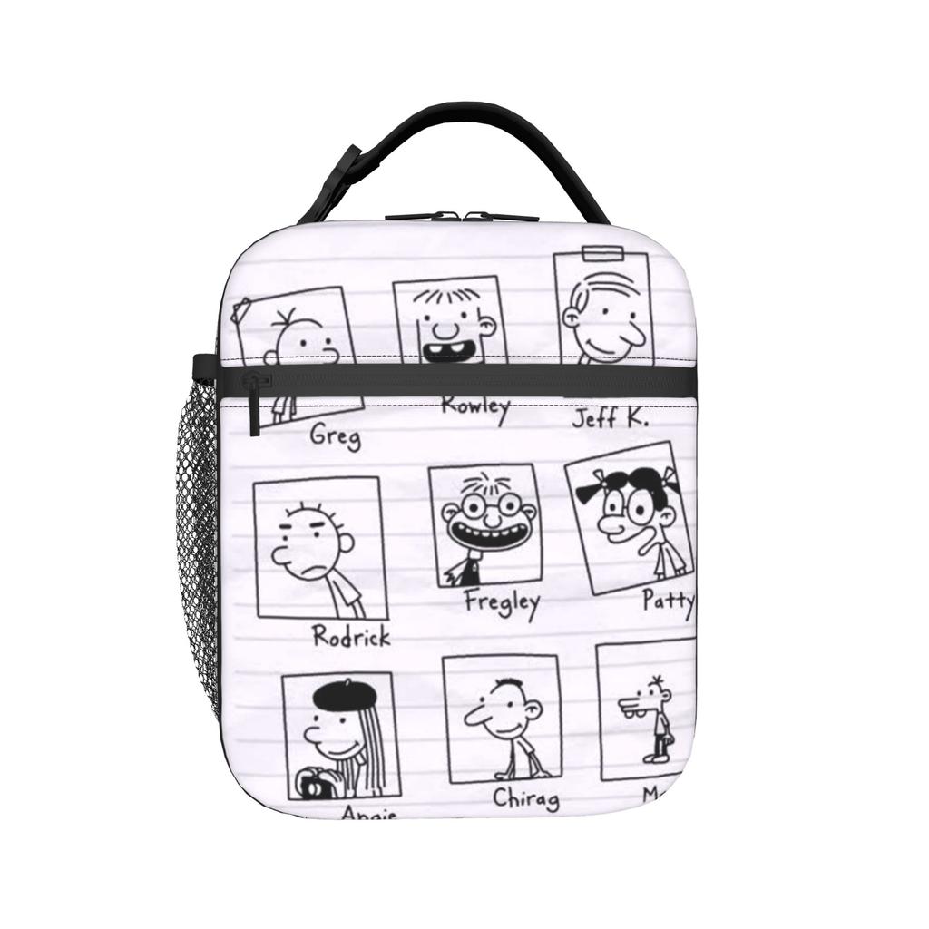 Diary Of A Wimpy Thermal Insulated Lunch Bag for Picnic Portable Food Bag Men Women Thermal Cooler Lunch Boxes