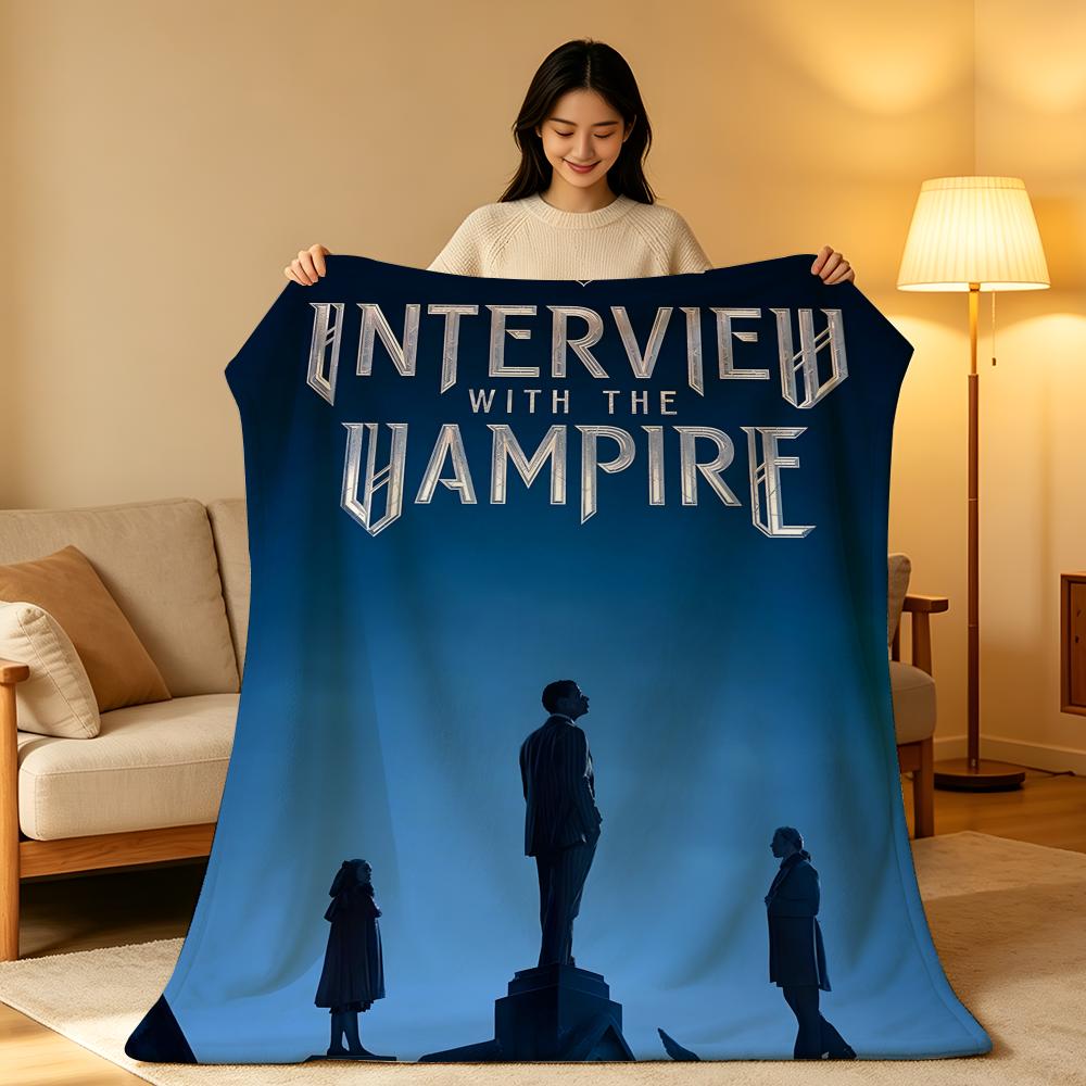Movie I-Interview W-With T-The Vampire Throw High-Density Short Plush Blanket Soft Skin-Friendly for Sofa Room
