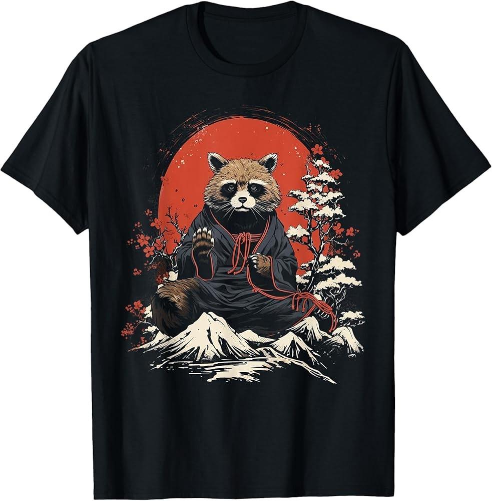 Tanuki Japanese Art Kawaii Raccoon Dog Japan Gift T-Shirt Unisex T-Shirt S
