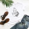Floral Fox T Shirt Cute Casual Top For Animal Nature Lover S Vintage Fashion Slightly Soft Stylish Versatile