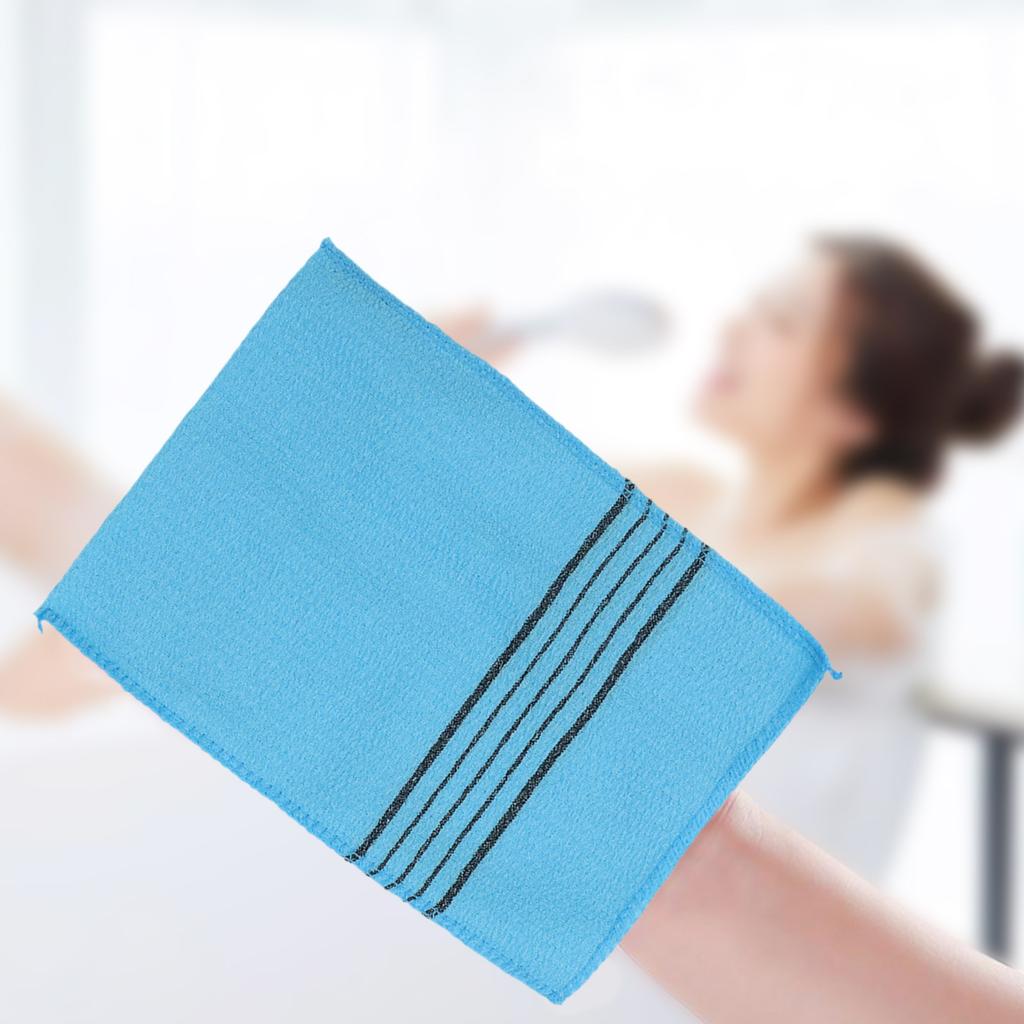5pcs Shower Soft Towels Bath Towel Sauna Towel Bath Towel Cloth Body Scrub Cloth Bathroom Shower Supplies Polyester Cotton