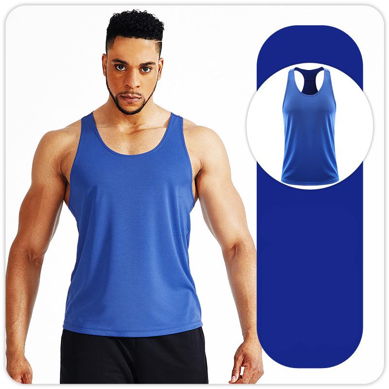 

Мужские майки без рукавов для фитнеса, спортзала, дышащая майка для бега, спортивная майка для тренировки мышц, футболка SML XL XXL 3XL 4XL XXL синий