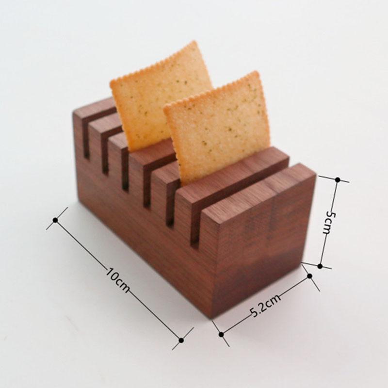 Creative Wooden Tableware Restaurant Rectangular Molecular Cuisine Appetizer Tableware Food Display Tableware Dinner Plate