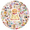 100pcs Cute Calico Critters Cartoon Graffiti Stickers Phone Guitar Laptop Notebook Suitcase Waterproof Sticker Decals Toys