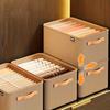 4pcs Portable Fabric Storage Organizer - Foldable Multi-Purpose Organizer with Double Handles, Durable Plastic Frame