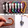 Multi-color Aluminium Safety Alloy Carabiner Buckle Keychain Camping Hiking Hook Climbing Button