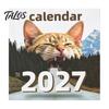 Durable Coil Calendar 2027 Wall Calendar, Decorative Monthly Planner with Metal Twin-Wire Binding for Easy Page Turning And Time Management, Desk Home
