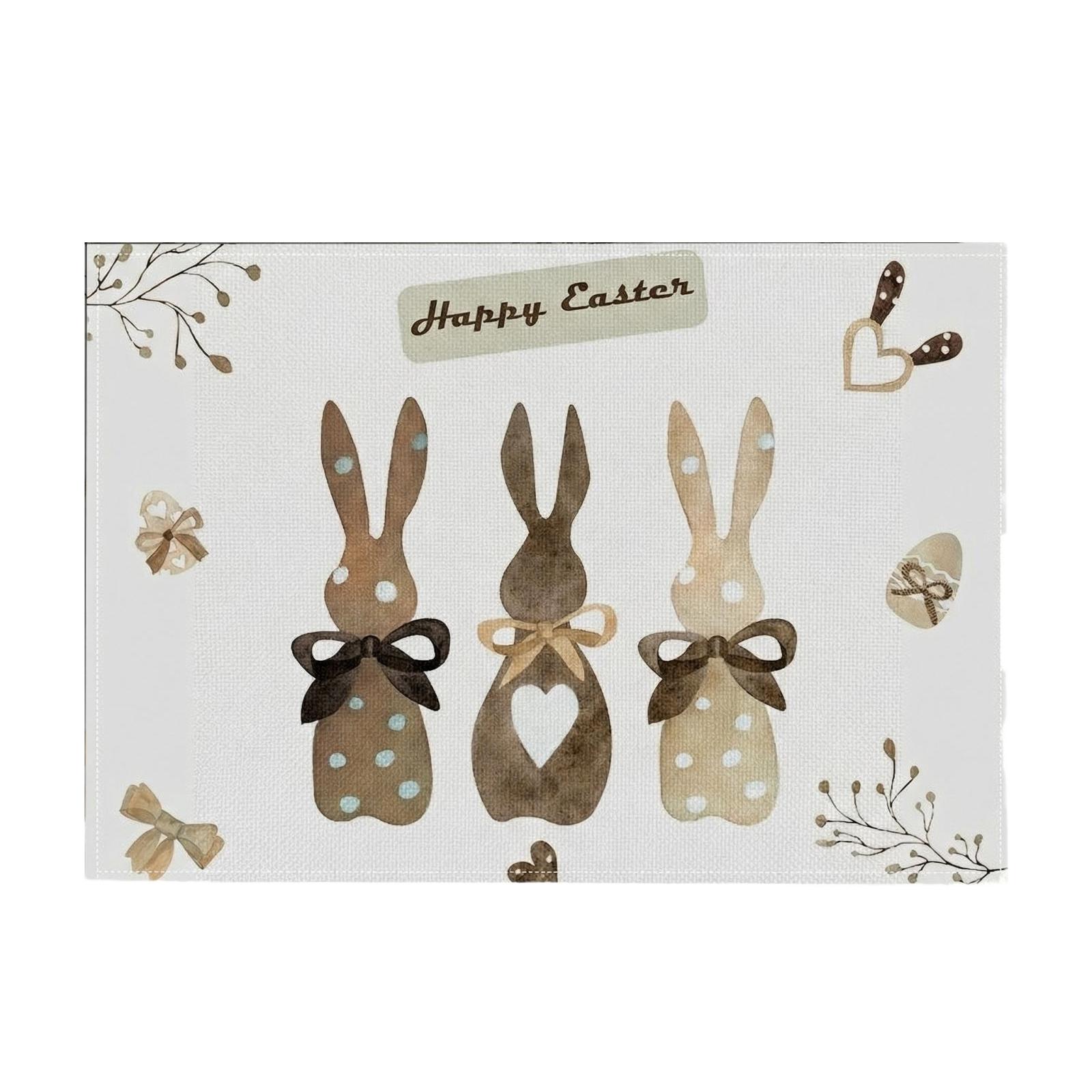 Подставка под тарелку «Пасхальный кролик», Подставка под тарелку «Пасхальное яйцо», Пасхальная подставка под тарелку, Подставка под тарелку «Пасхальный крест», Подставка под тарелку «Пасхальный весенний цветок» One Size