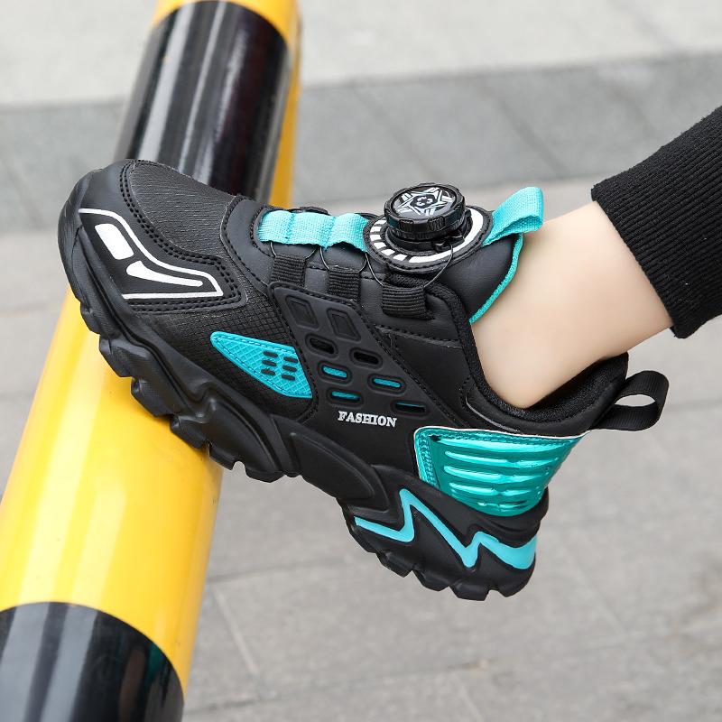 Four Season Children's Pu Leather Casual Shoes For Boy Girls Sneakers Outdoor Breathable Kids School Walking Sport Running Shoes