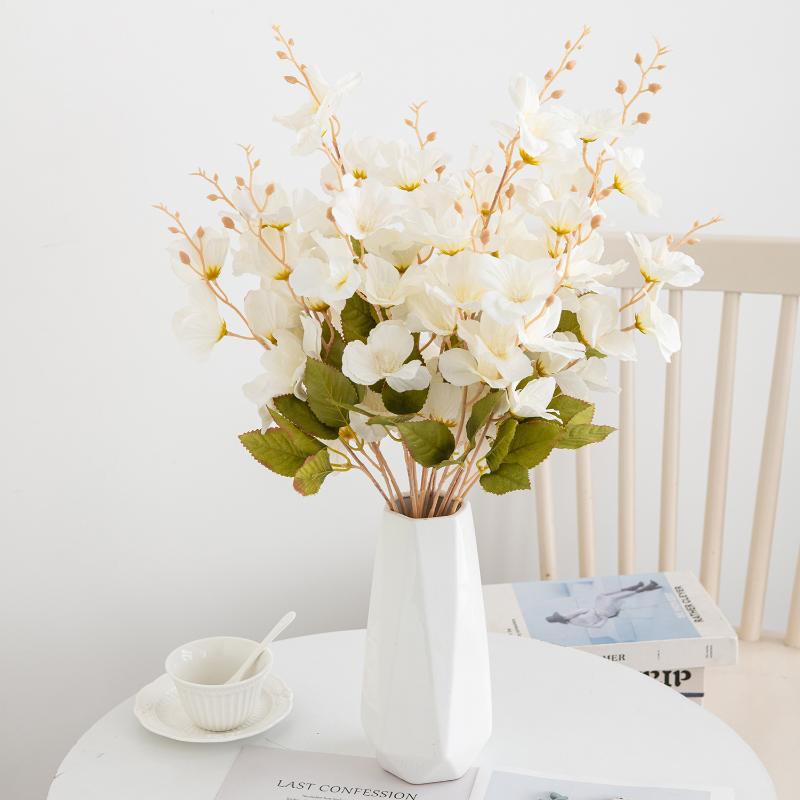 Artificial Flowers Silk Magnolia Outdoor Yard & Garden Wedding Bridal Bouquet Vase For Home Decor Festival Party Wreath Diy Gift