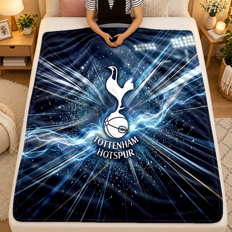 Flannel BlanketTottenham Hotspur Warm Soft Throw Blanket for Indoor Sofa Bed Living Room Use