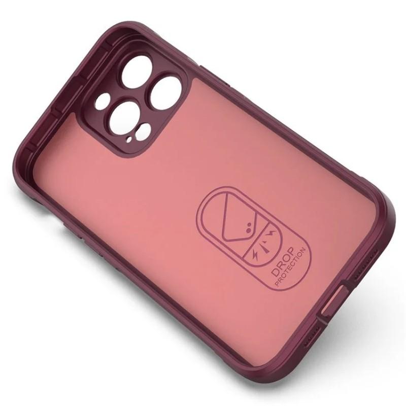 For iPhone 14 Pro TPU Case WANLONFENG HD Series Anti Slip Phone Cover with Tempered Glass