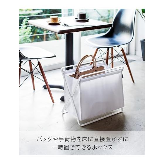Yamazaki Jitsugyo (Yamazaki) Baggage Storage Box White Approx. W46 x D29 x H40cm (when used) Tower Folding Luggage Storage 3544