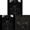 Gothic Punk Y2k Snake Pendant Necklace For Women With Alloy Chain Jewelry