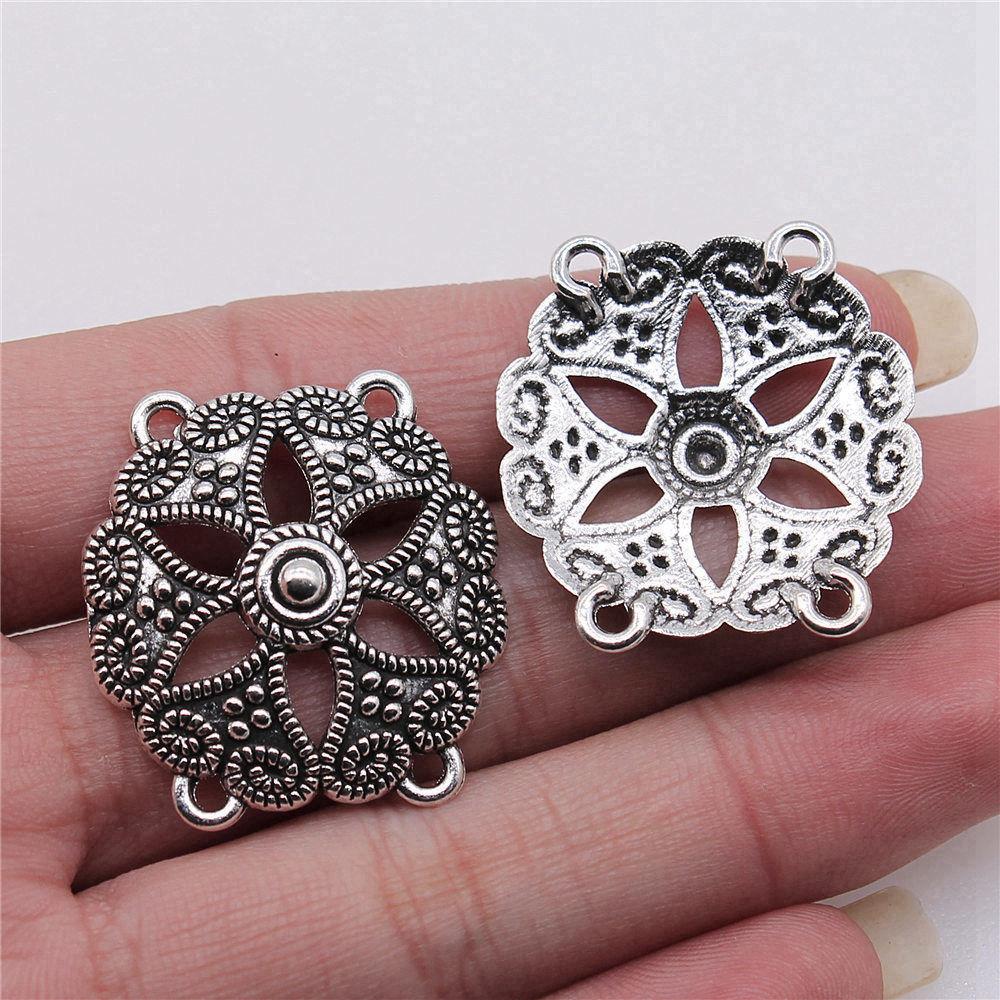 Accessories Parts Four-Hole Necklace Connector Wedding Jewelry Findings TA023