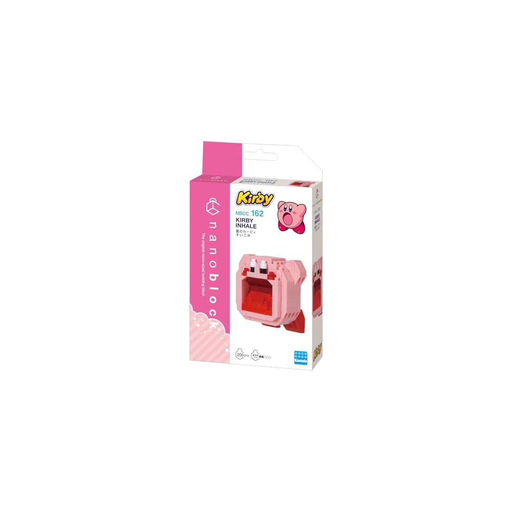 Kawada nanoblock Kirby Sucking 200 Pieces Building Set for Ages 12 and Up