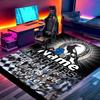 Custom Name Personalized Football Club Print Carpet, Versatile Home Decor Rug, for Playroom, Apartment, Balcony, Entryway, Hallway Gift
