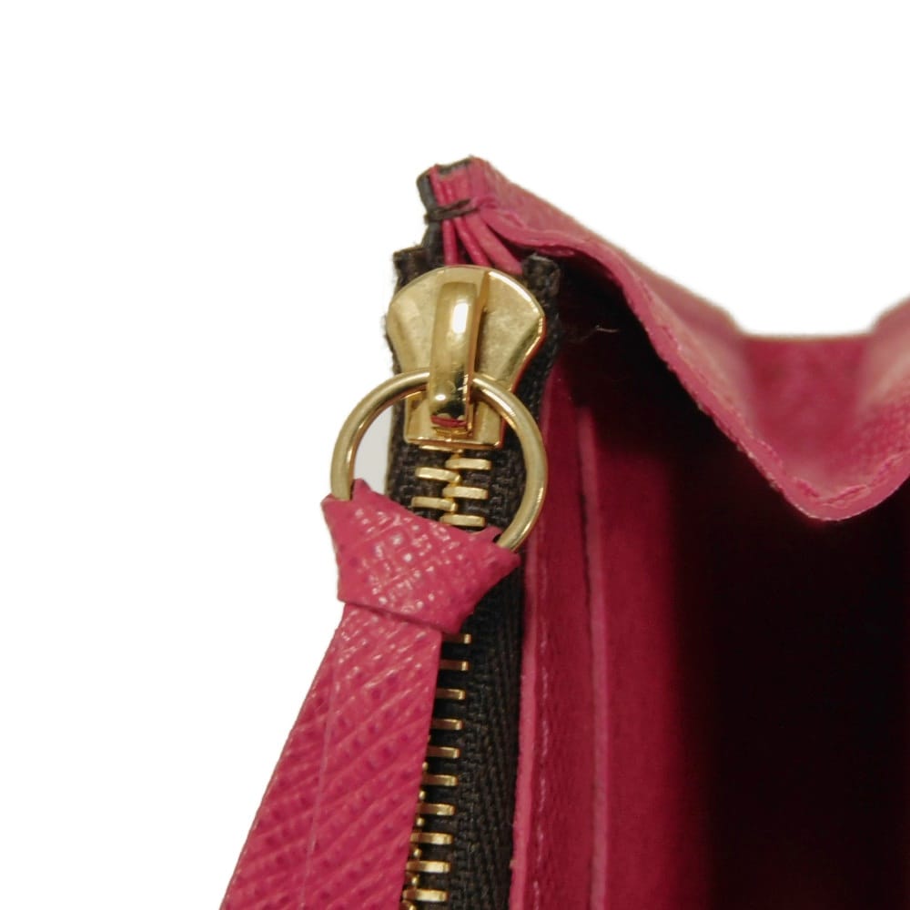 Used 12564 Porto Monnaie Rosalie M41939 7941 LV logo flower old model card case coin purse monogram fuchsia ladies from