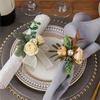 Set of 6 Spring Vine Design Napkin Holder Rings Multipurpose Napkin Rings for Banquets Gatherings or As Home Decoration